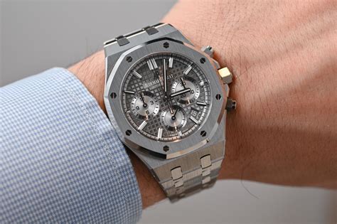 audemars piguet royal oak chronograph leather|royal oak selfwinding chronograph price.